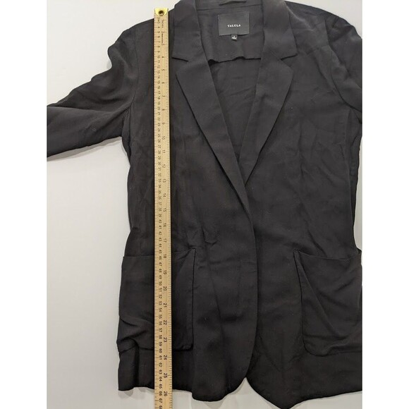Aritzia Talula Kent Blazer Womens Size 2 Black Open Front Lightweight - Picture 6 of 12